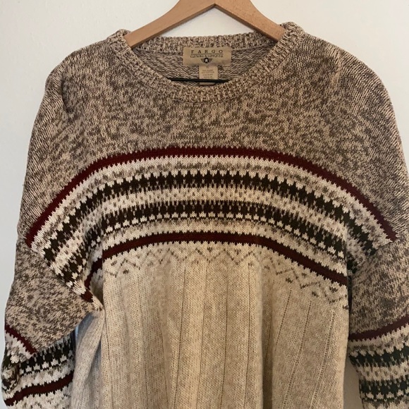 Fargo Clothing and Supply Co. Other - Vintage Fargo Clothing & Supply Co. Pullover Oversized Knit Crewneck Sweater XL